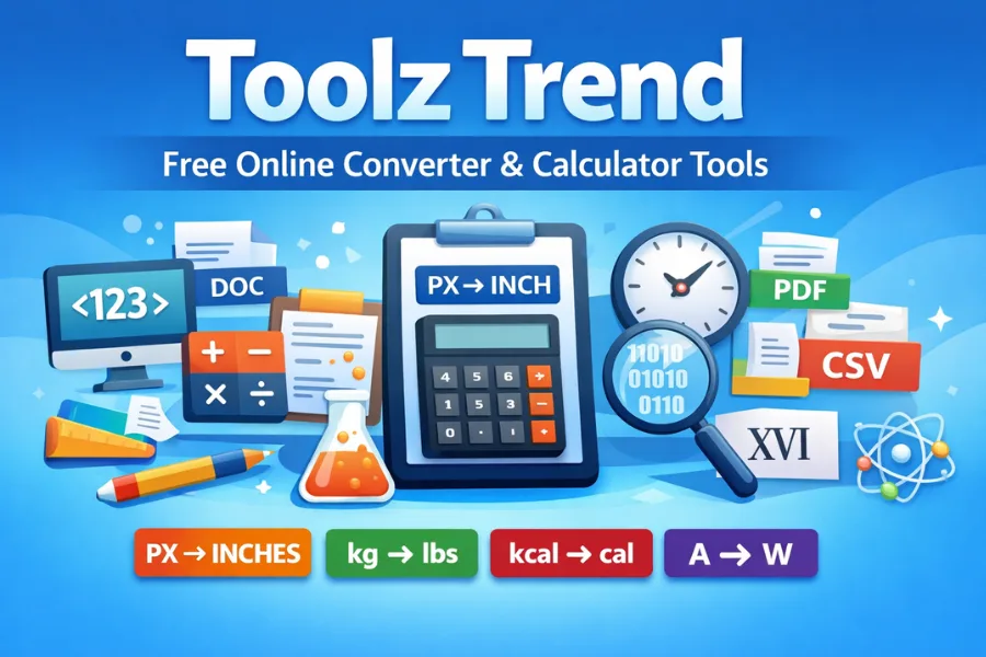 Toolz Trend – Free Online Converter and Calculator Tools